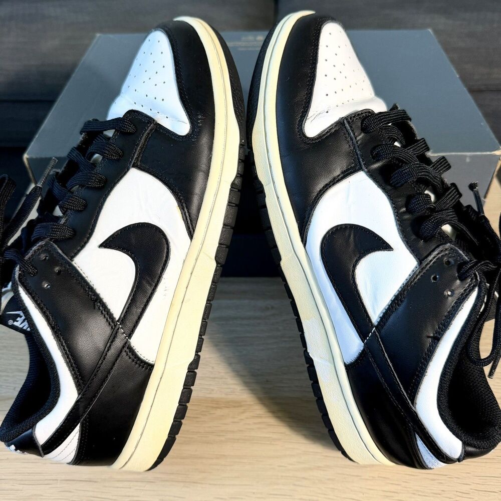 Nike Dunk Low Panda Black White Athletic Sneaker DD1503-101 Women's Size 12 - Picture 7 of 12